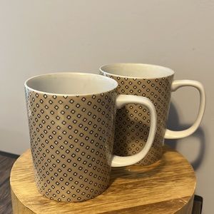 Two Fitz and Floyd Foulard mugs